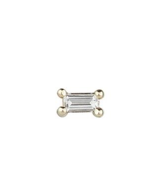Jennie Kwon Designs  Diamond Baguette Stud (Single)